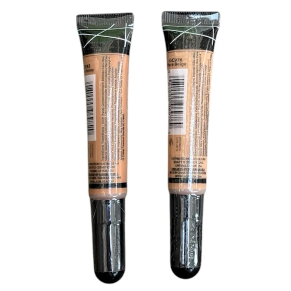 LA Girl Pro Conceal Duo Make Up Concealer Pure Beige & Warm Honey Lot 2 Pc Set